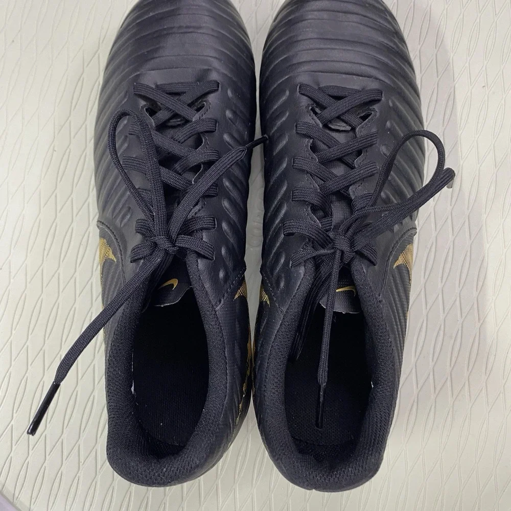 Nike Men's‎ Boys Tiempo Legend 7 Club FG Soccer Cleats AO2597-077 Black/Gold